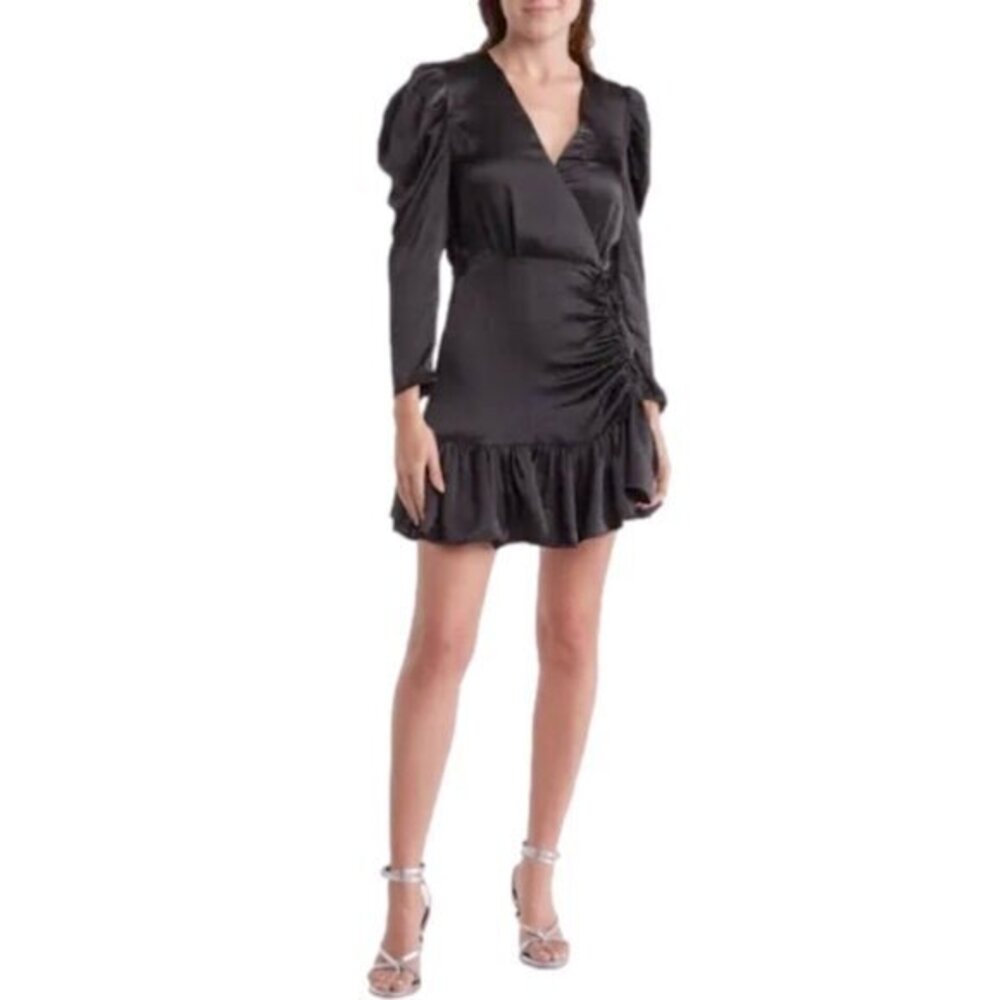 Steve Madden Satin Ruffle Dress (c)